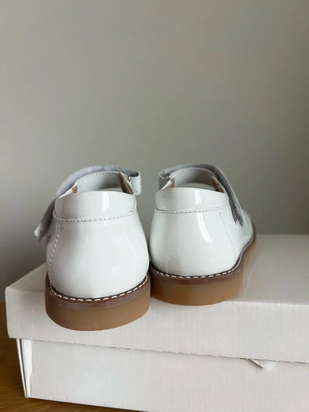 Elephantito Leather Mary Jane Girls Shoes White Size 13